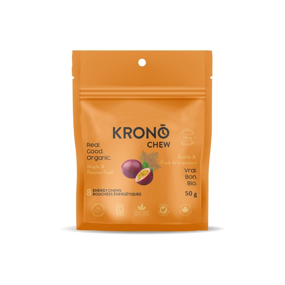 Image Krono Energetic chews (12) MAPLE- PASSION FRUIT WITH CAFFEINE